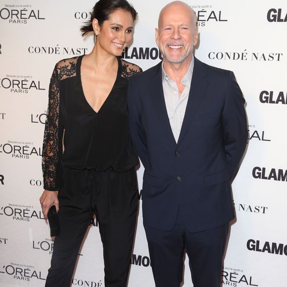 Bruce Willis, Emma Heming à la soirée "Glamour 2014 Women Of The Year Awards" à New York, le 10 novembre 2014 (FAMEFLYNET / BESTIMAGE).