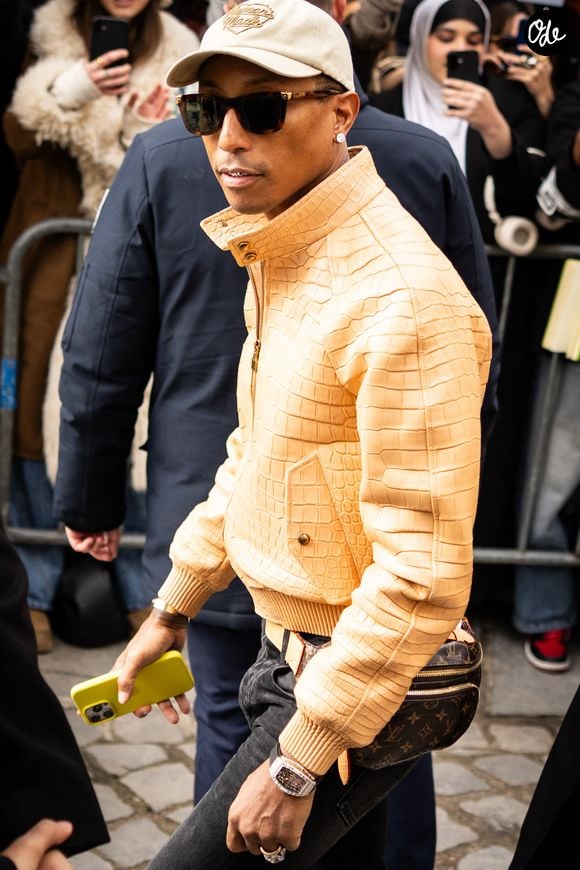 Pharrell Williams - Arrivées au défilé Dior "Collection Haute Couture Printemps/Eté 2026" lors de la Fashion Week de Paris (PFW), au musée Rodin, à Paris, France, le 26 janvier 2026. © Olivier Borde/Bestimage