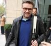 Exclusif - Jeanfi Janssens à la sortie des studios de la radio RTL à Paris, le 3 avril 2026.