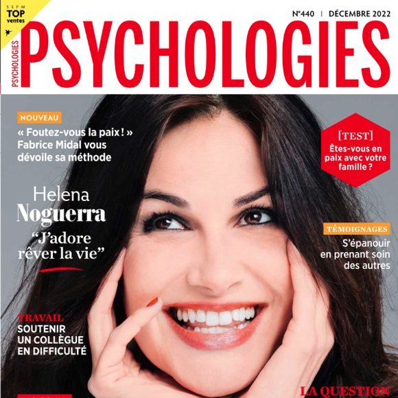 "Psychologies Magazine" du 23 novembre 2022, Helena Noguerra.