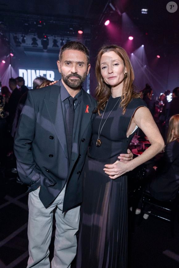 Alexandre Mattiussi et Audrey Marnay au photocall du 22ème dîner de la mode pour le Sidaction à Paris le 30 janvier 2025.
© Olivier Borde / Bestimage