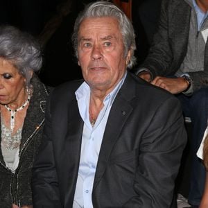 Alain Delon - People au defile de mode Elie Saab - Collection pret-a-porter printemps-ete 2013 - paris le 03/10/2012. © Borde / Pix4U / Bestimage