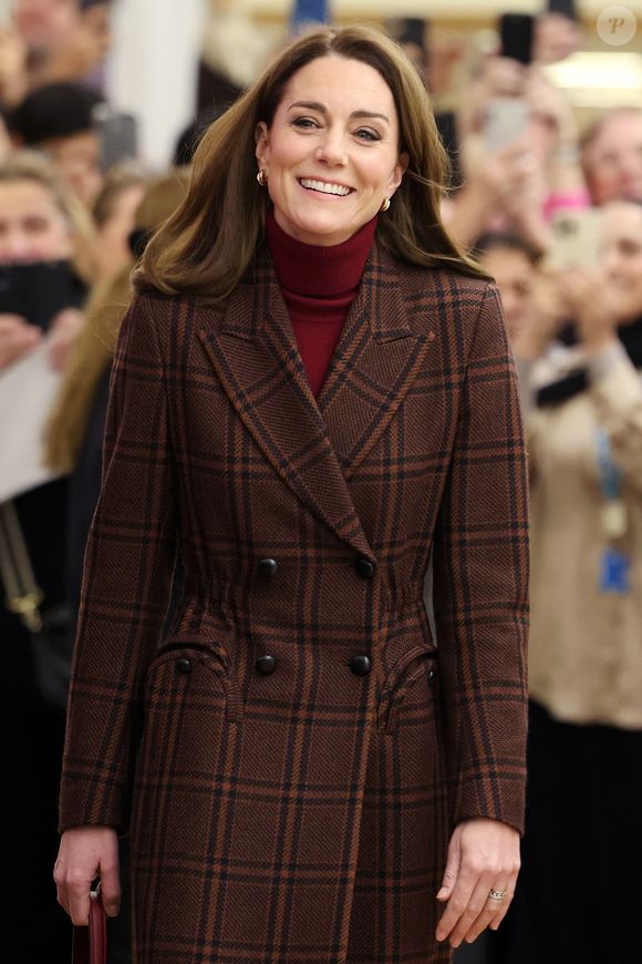 Catherine (Kate) Middleton, princesse de Galles à l'hôpital Royal Marsden, où elle a reçu son traitement contre le cancer, à Londres, Royaume-Uni, le 14 janvier 2025. © Chris Jackson/WPA-Pool/Bestimage