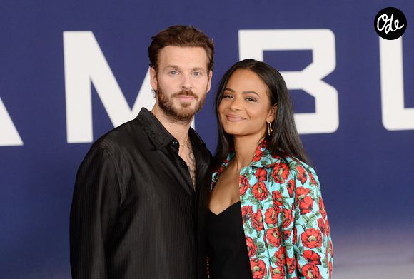 Christina Milian et son mari Matt Pokora lors de la séance photo organisée à l'occasion de la première du film "Ambulance" à Los Angeles, le 4 avril 2022.

© Broadimage / Bestimage