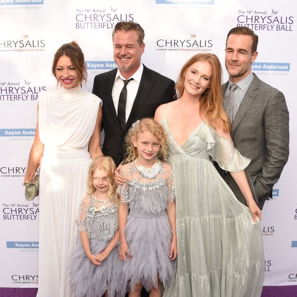 Rebecca Gayheart, Eric Dane, Billie Dane, Georgia Dane, James Van Der Beek et Kimberly Brook assistant au 16e bal annuel Chrysalis Butterfly Ball qui s'est tenu dans une résidence privée à Mandeville Canyon, Los Angeles, CA, USA, le 03 juin 2017. Photo par Janet Gough / AFF-USA.COM/ABACAPRESS.COM