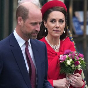 Le prince William, prince de Galles, et Catherine (Kate) Middleton, princesse de Galles - La famille royale d'Angleterre célèbre le 76ème Commonwealth Day à l'abbaye de Westminster à Londres le 10 mars 2025. Julien Burton / Bestimage