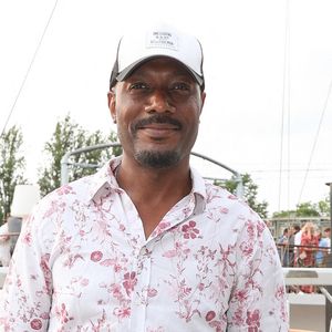 Harry Roselmack assiste au Trophée De La Petanque Gastronomique à Paris Yacht Marina  à Paris, France. Berzane Nasser/ABACA