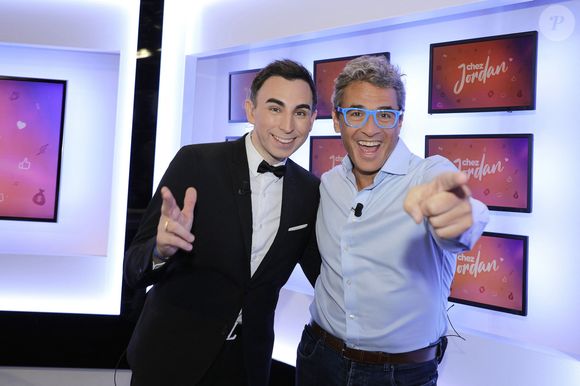 Exclusif - Jordan de Luxe et Julien Cohen lors de l'enregistrement de l'émission "Chez Jordan" à Paris. Le 17 octobre 2022
© Cédric Perrin / Bestimage