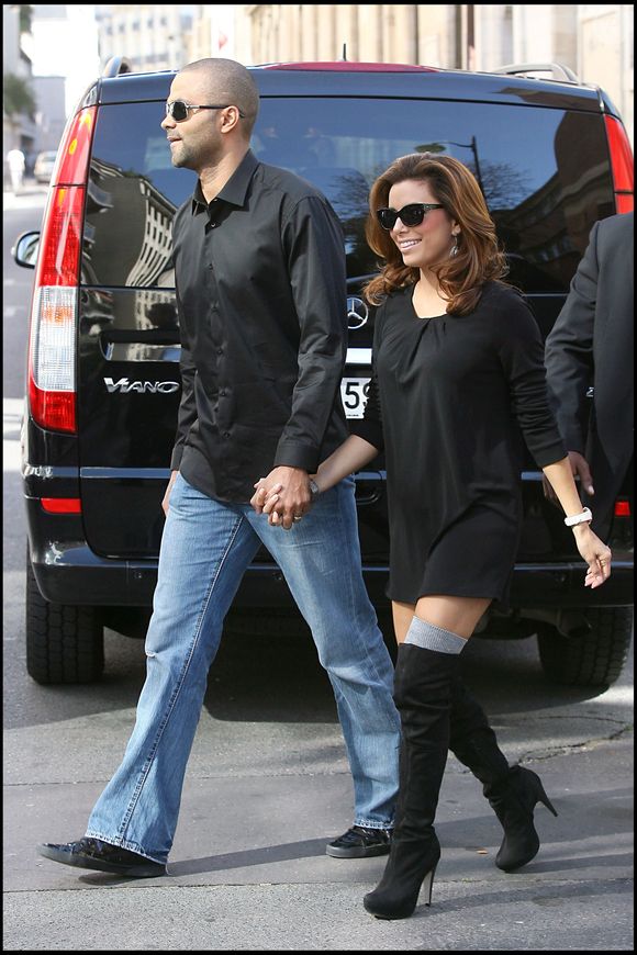 Eva Longoria et Tony Parker à Paris, le 20/09/2010 © GENGIS BORDENAVE / BESTIMAGE