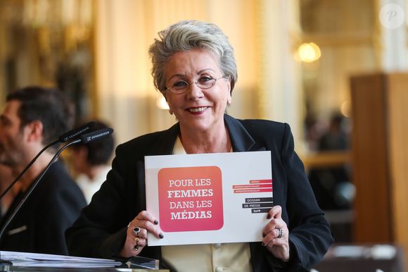 Françoise Laborde lors de la signature au ministère de la Culture de la Charte PFDM " Pour les femmes dans les médias ", contre le harcèlement et les agissements sexistes dans les médias le 13 mars 2019.

©Cyril Moreau / Bestimage