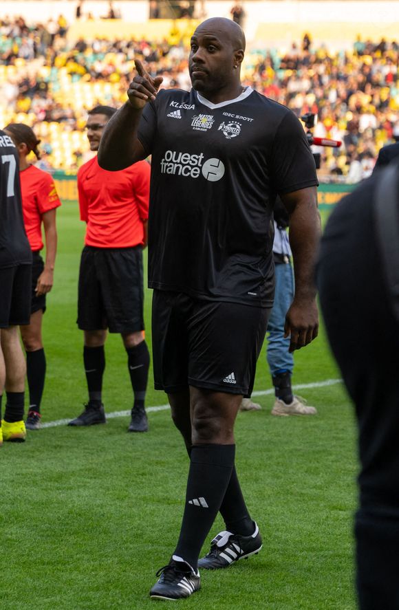 Teddy Riner - Match des Légendes du Variétés Club de France contre le FC Nantes au profit du Secours Populaire au stade de la Beaujoire à Nantes le 3 juin 2025. © Martin Bousseau/Bestimage