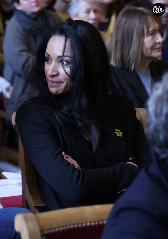 Elle avait été sacrée Miss France en 2005

Cindy Fabre lors du lancement de 'Une Jonquille contre le cancer' à Paris le 12 Mars 2024.
© Denis Guignebourg/Bestimage