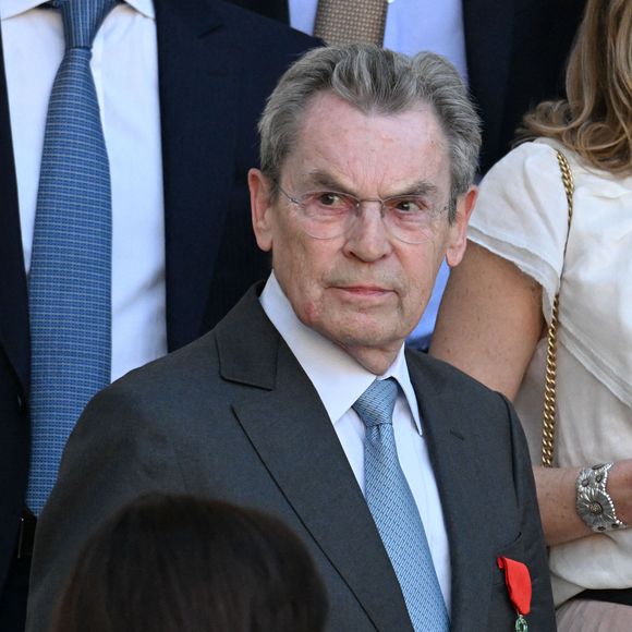 Jean-Paul Bigard - Personnalités à la sortie de la cérémonie de remise de légion d'honneur de Jean-Paul Bigard, Pdg de l'entreprise éponyme, au palais de l'Elysée à Paris le 27 mai 2026.

© Lionel Urman / Bestimage