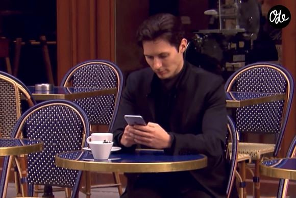 Pavel Durov, franco-russe de 39 ans, fondateur et PDG de la messagerie sécurisée Telegram a été interpellé samedi soir 24 août 2024 à l'aéroport du Bourget en France. © Capture TV Interview 60 Minutes via Bestimage