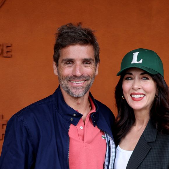 Nolwenn Leroy et son compagnon Arnaud Clément au village lors des Internationaux de France de Tennis de Roland Garros 2025, à Paris, France, le 26 mai 2025. © Jacovides-Moreau/Bestimage
