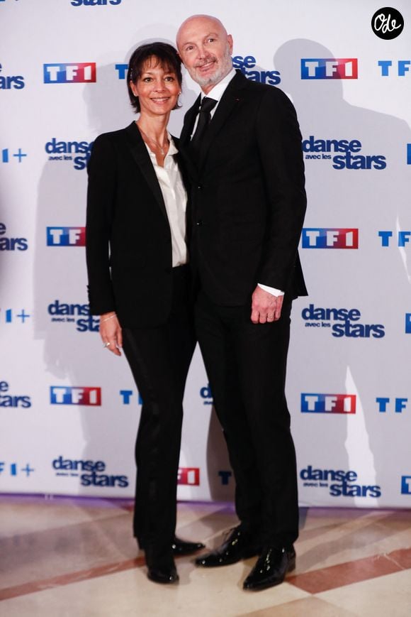 Frank Leboeuf et sa femme Chrislaure Nollet - Photocall de lancement de la saison 2025 de "Danse avec les stars" (DALS) au siège de TF1 à Boulogne-Billancourt, France, le 16 janvier 2025. © Christophe Clovis / Bestimage