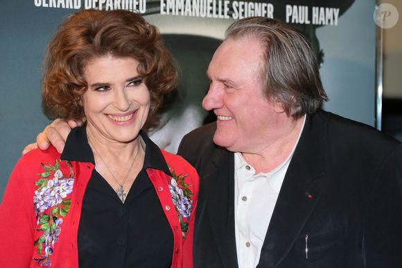 Fanny Ardant (réalisatrice), Gérard Depardieu - Avant-première du film "Le divan de Staline" à l'UGC Ciné Cité les Halles à Paris, le 10 janvier 2017 . © CVS/Bestimage