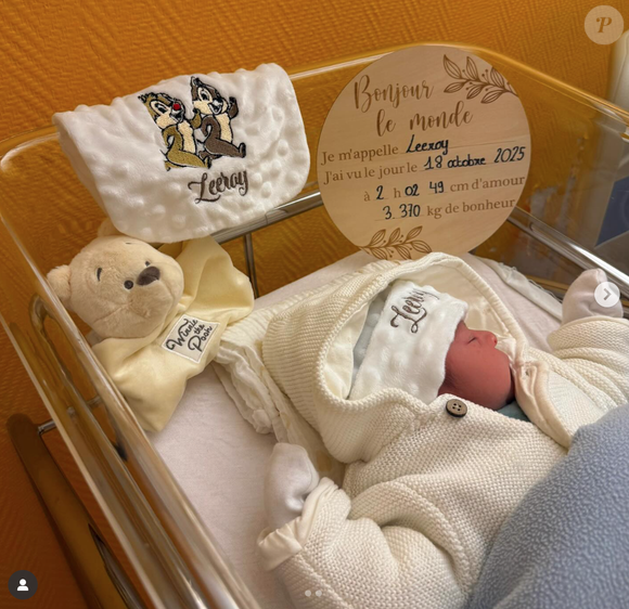Un moment de douleur qui survient quelques semaines après l'arrivée du petit Leeroy, premier petit-enfant du couple Nguyen.

Bébé Leroy - Capture Instagram