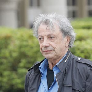 Hervé Vilard - Obsèques de Paulette Coquatrix au crématorium du Père Lachaise à Paris. Le 5 juin 2018. Bestimage
