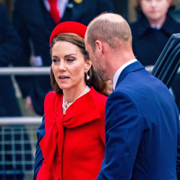 Le prince William, prince de Galles, et Catherine (Kate) Middleton, princesse de Galles - La famille royale britannique célèbre le 76ème Commonwealth Day à l'abbaye de Westminster à Londres, le 10 mars 2025.