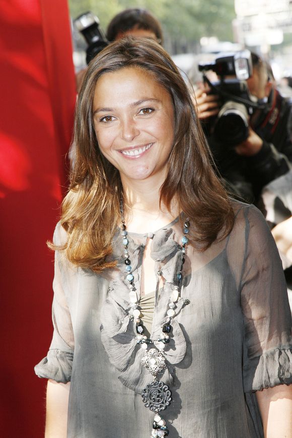 Sandrine Quétier lors de la conférence de presse de rentrée de TF1 à l'Olympia à Paris, le 29 août 2007. © Frédéric Piau/Bestimage