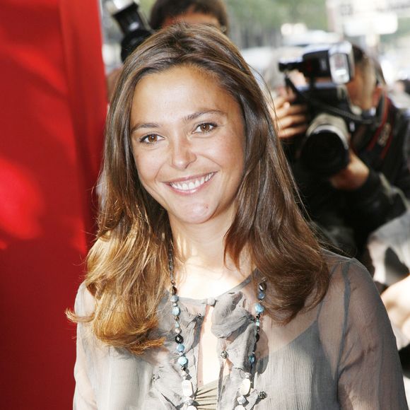 Sandrine Quétier lors de la conférence de presse de rentrée de TF1 à l'Olympia à Paris, le 29 août 2007. © Frédéric Piau/Bestimage
