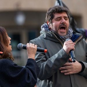 Les derniers préparatifs à Ajaccio à la veille de l'arrivée du Pape François. L'île de beauté se prépare à accueillir un Pape pour la première fois de son histoire ! Patrick Fiori, Alizée, Christophe Modoloni, Jean Charles Papi, Francine Massiani Ajaccio, Corse, France, le 14 décembre 2024.  Shootpix/ABACAPRESS.COM