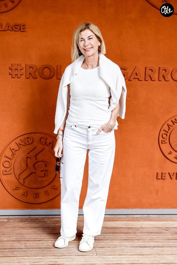 Michèle Laroque au photocall du village lors des Internationaux de France de Tennis de Roland Garros 2026, à Paris, France, le 4 juin 2026. © Jacovides-Moreau/Bestimage