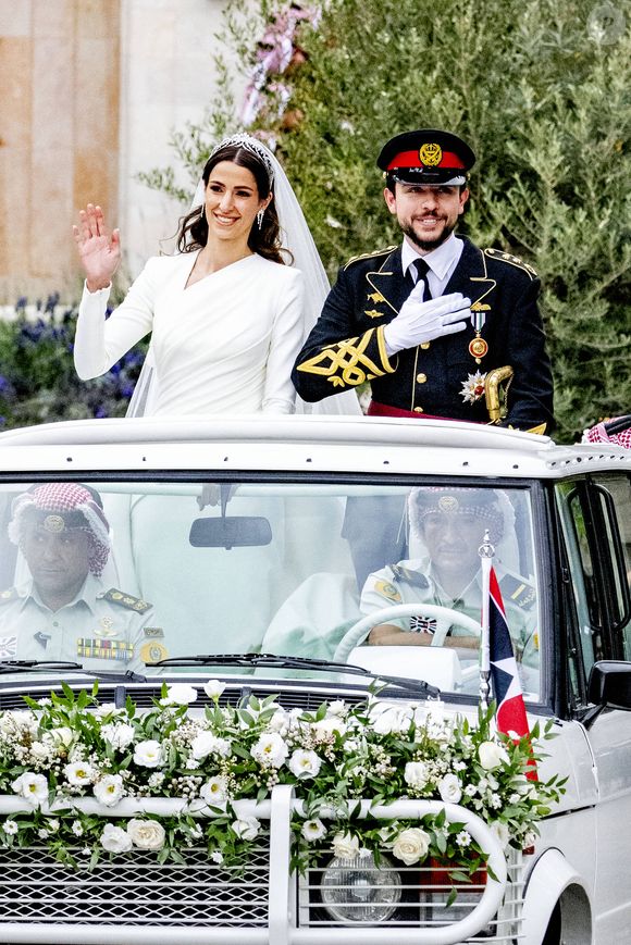 Mariage du prince Hussein de Jordanie et de Rajwa al Saif, au palais Zahran à Amman Jordanie), le 1er juin 2023.
©  Dana Press / Bestimage