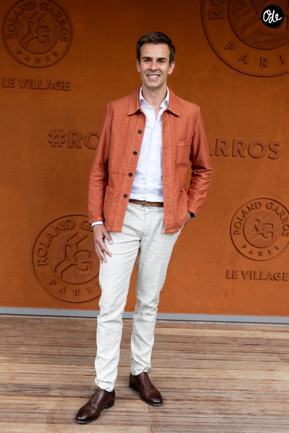 Jean-Baptiste Marteau au village lors des Internationaux de France de Tennis de Roland Garros 2026. Paris, le 2 juin 2026. 
© Jacovides-Moreau / Bestimage