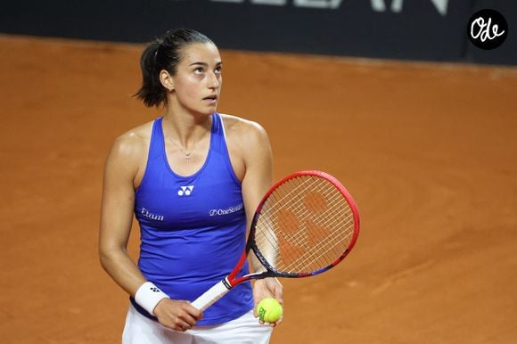 Caroline Garcia lors du tour qualificatif de la Billie Jean King Cup au Portel (Pas-de-Calais), le 12 avril 2024. 

© Laurent Sanson / Panoramic / Bestimage