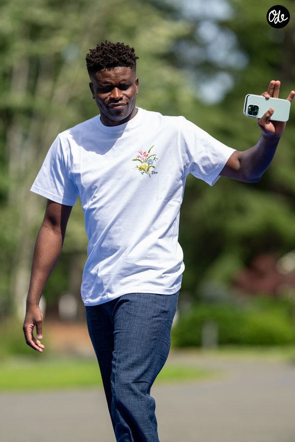 Brice Samba - Les joueurs de l'équipe de France de football arrivent au centre d'entraînement de la Fédération française de football (FFF) à Clairefontaine-en-Yvelines, au sud-ouest de Paris, en France, en vue de la Coupe du monde de la FIFA 2026, le 29 mai 2026. © Pierre Perusseau/Bestimage
