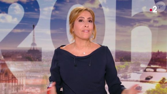 Léa Salamé à la présentation du JT de 20 heures de France 2 le 1er septembre 2025.