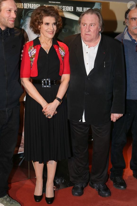 Fanny Ardant (réalisatrice), Gérard Depardieu - Avant-première du film "Le divan de Staline" à l'UGC Ciné Cité les Halles à Paris, le 10 janvier 2017 . © CVS/Bestimage