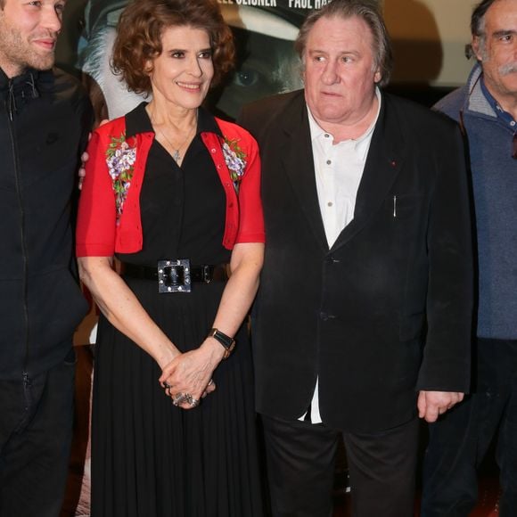 Fanny Ardant (réalisatrice), Gérard Depardieu - Avant-première du film "Le divan de Staline" à l'UGC Ciné Cité les Halles à Paris, le 10 janvier 2017 . © CVS/Bestimage