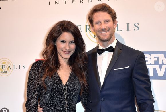 Romain Grosjean et sa femme Marion Jollès - 35ème cérémonie de remise des grands prix du Festival Automobile International à l'hôtel National des Invalides à Paris, le 28 janvier 2020. © Veeren/Bestimage
