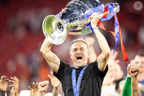 Luis Enrique (ESP) - Finale de la Ligue des Champions 2026 opposant le Paris Saint-Germain (PSG) à Arsenal FC au stade Ferenc-Puskas à Budapest ©Elyxandro Cegarra / PsnewZ / Bestimage