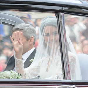 Archive - Catherine (Kate) Middleton, princesse de Galles et son père Michael Middleton, lors de son mariage avec William en 2011
©Backgrid USA / Bestimage