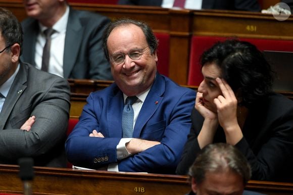 Francois Hollande - Séance de questions au gouvernement à l'Assemblée nationale à Paris, le 18 mars 2025. 
© Lionel Urman / Bestimage