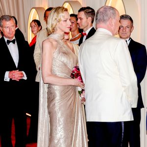 Le prince Albert II de Monaco et la princesse Charlene de Monaco lors du 77ème Gala de la Croix-Rouge, salle des Etoiles, à Monaco, le 18 juillet 2026.

© Claudia Albuquerque/Bestimage