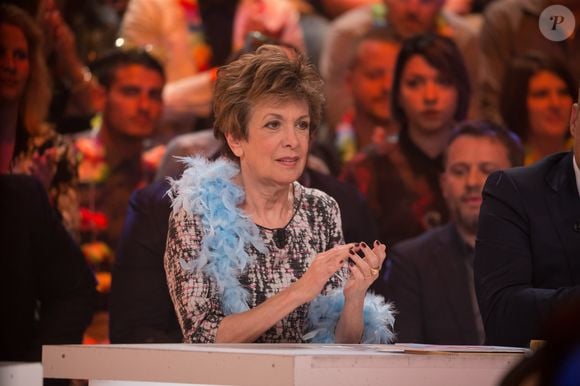 Exclusif - Catherine Laborde - 1000ème de l'émission "Touche pas à mon poste" (TPMP) en prime time sur C8 à Boulogne-Billancourt le 27 avril 2017. Agence / Bestimage