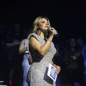 Exclusif - Séverine Ferrer lors de la tournée des années 2000 "I Gotta Feeling" au Dôme de Paris le 14 mars 2026. © Jack Tribeca / Bestimage