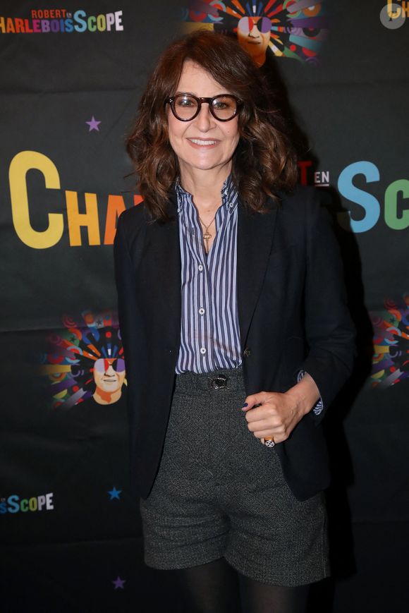 Exclusif - Valérie Lemercier - Célébrités au Concert de Robert Charlebois, "Robert en CharleboisScope" au Grand Rex à Paris France, le 1er avril 2023. © Bertrand Rindoff / Bestimage