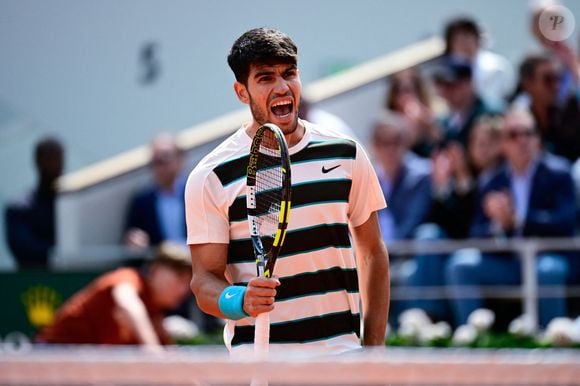Carlos Alcaraz lors de la finale masculine 2025 de Roland Garros le 08 juin 2025 à Paris, France. © Dante Badano/PsnewZ/Bestimage