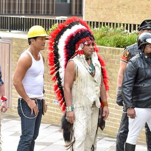 Le groupe mythique des Village People perd son leader vocal historique et son plus célèbre policier : Victor Willis.
Victor Willis, Angel Morales, Chad Freeman, James Lee, James Kwong Jr, Jeffrey James "J.J." Lippold - Le groupe Village People pendant le tournage du show "This Morning" devant les studios ITV à Londres, le 19 mars 2019.
©Bestimage