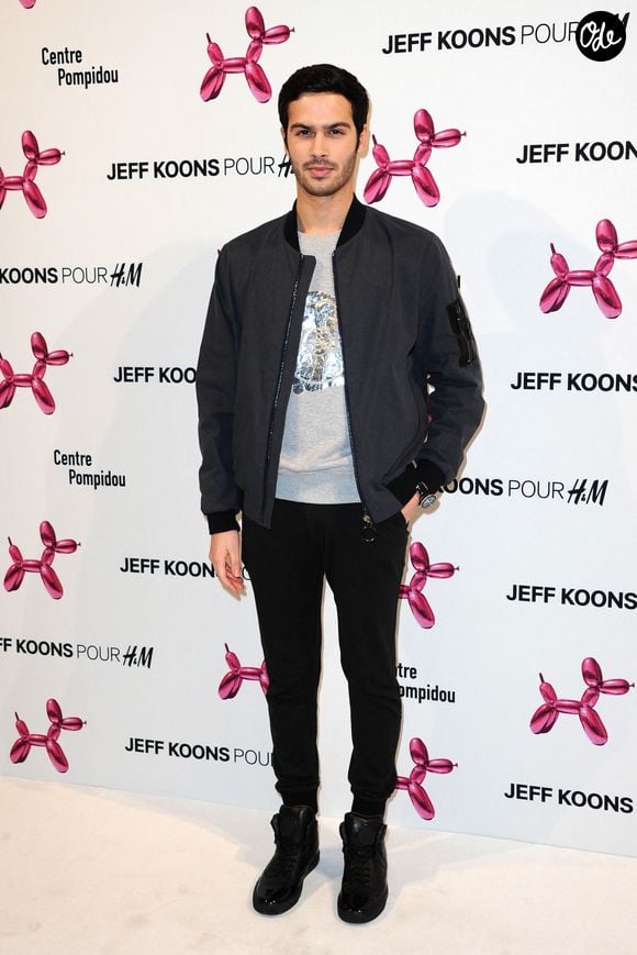 Jesse Remond Lacroix lors de la soirée « Jeff Koons pour H&M » au Centre Pompidou à Paris, en France, le 10 décembre 2014. Photo : Aurore Marechal/ABACAPRESS.COM