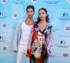 Marie Fevre et Mateo Paitel (Unsi grand soleil) pour la soirée du 1000ème épisode de "NCIS" autour d'un gateau au Neptune lors de la 63ème édition du Festival de television de Monte-Carlo, Monaco, le 15 juin 2024. © Denis Guignebourg/BestImage