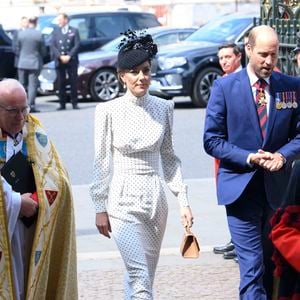 Le prince William, prince de Galles, et Catherine (Kate) Middleton, princesse de Galles - La famille royale britannique et les personnalités assistent à un service d'action de grâce à l'abbaye de Westminster à Londres, à l'occasion du 80ème anniversaire du jour de la Victoire en Europe (VE Day), le 8 mai 2025. GOFF INF / BESTIMAGE