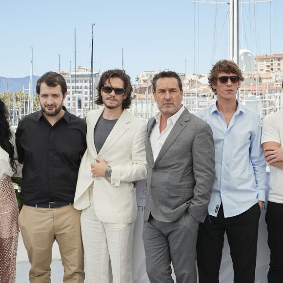 Cyril Lecomte, Kenza Fortas, Karim Leklou, François Civil, Gilles Lellouche, Cédric Jimenez, Hugo Selignac, Adèle Exarchopoulos  au photocall du film Bac Nord (Hors compétition) lors du 74ème festival international du film de Cannes le 13 juillet 2021 © Borde / Jacovides / Moreau / Bestimage