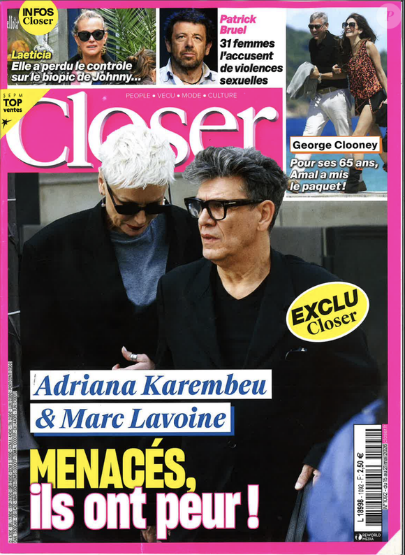 Couverture du magazine "Closer".